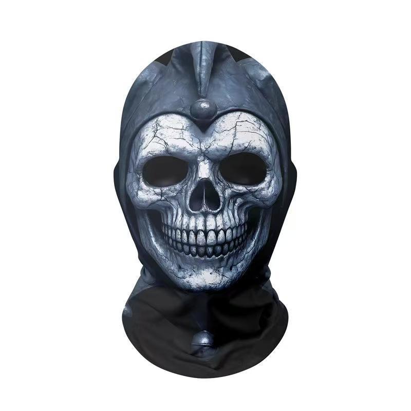 

Хэллоуин Маска Призрака 3D Балаклава На Все Лицо Эластичная Сетчатая Дышащая Зомби Головные Уборы Ужасы Вечеринка Хэллоуин Косплей Реквизит