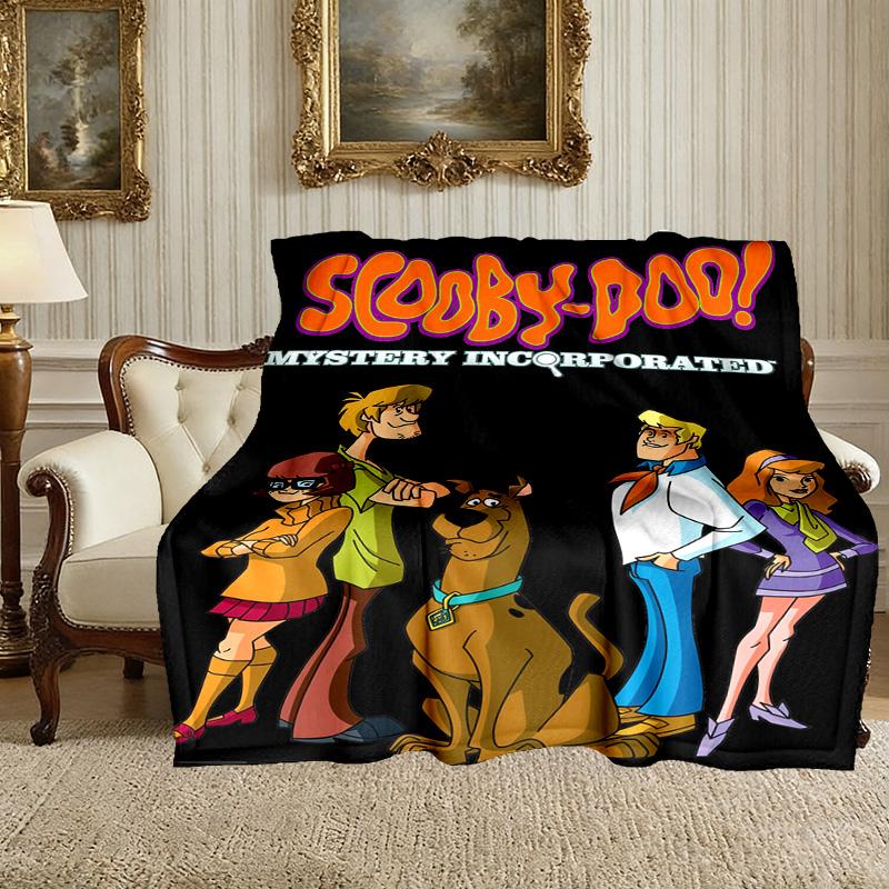 SCOOBY-DOO Pattern Blanket, Cozy Blanket for All-Season Comfort On Sofas, Beds, Office, Car, Camping and Travel