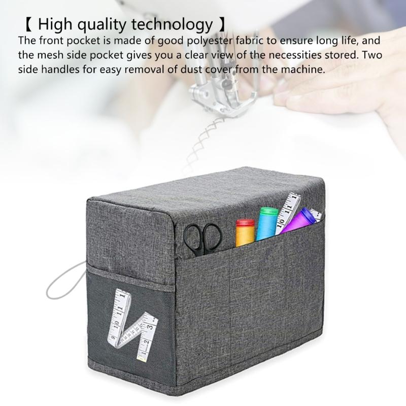 Sewing Machine Dust Cover Protective Cover Sewing Pocket Organizer Bag Dust Cover for Sewing Machine Accessories
