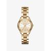 Mini Slim Runway Gold-Tone Watch MK3512