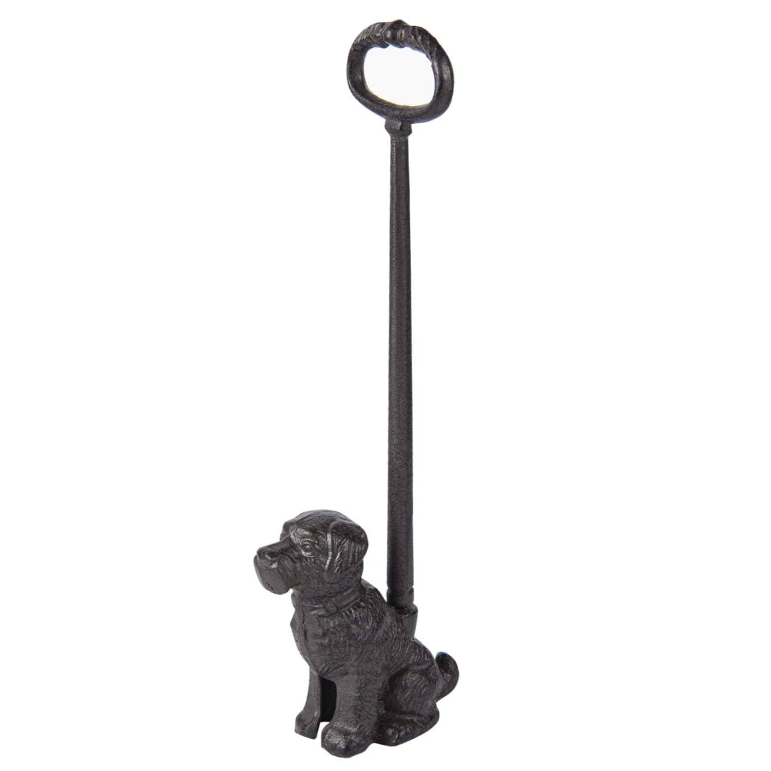 

Sungmor Retro Door Stopper with Handle, Strong, Windproof, Cast Iron, Cute Animal Dog Design, Black, for Entrances, Indoors and Outdoors