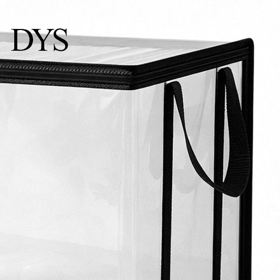 Visual Book Storage Bag Clothes Bag, with Lid And Handles, Large Capacity Dustproof Kids Toy Organizer Organizer, Transparent PVC Container for Toys