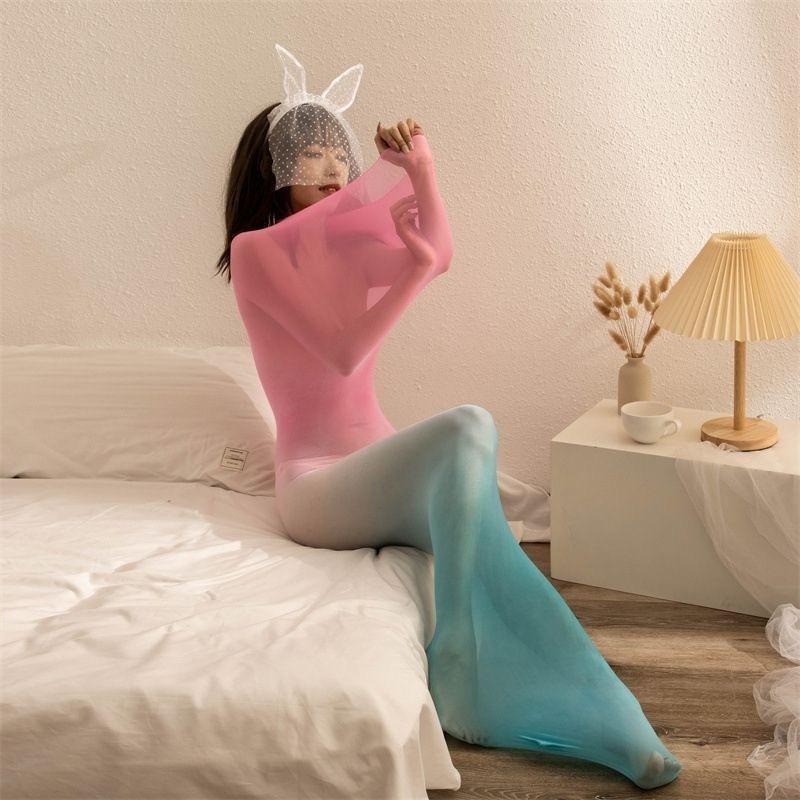 Unisexové hedvábné bezešvé punčochy s koňským olejem - 912 jehel, velká velikost, jednodílný design