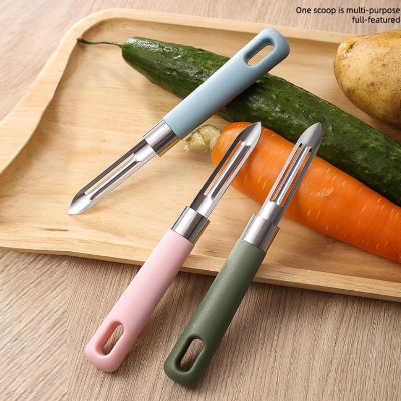2-Piece Stainless Steel Multi-Function Fruit & Potato Peeler