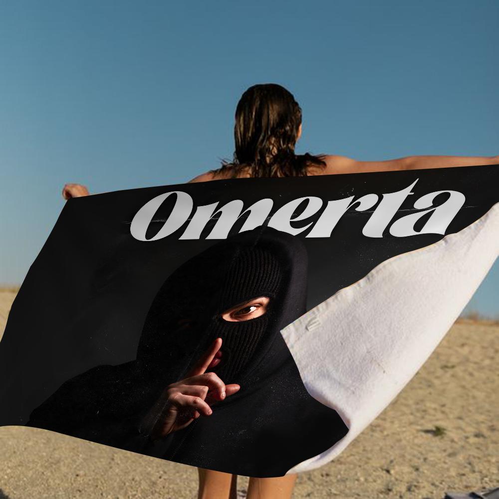 Rapper O-Omerta Mikrofiber Strandhåndklæde Absorberende Hurtigttørrende Blødt Yoga Svømning Resort Bjergbestigning Håndklæde