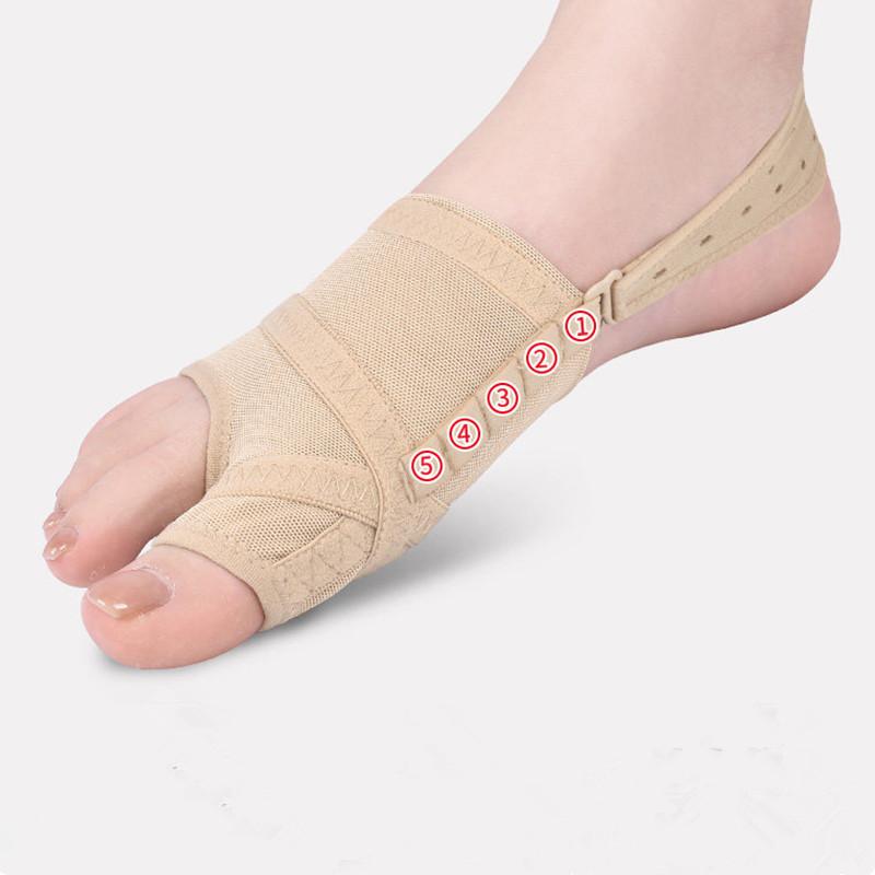 Adjustable Hallux Valgus Sleeve Spacer Separator Toe Corrector Fabric Bunion Corrector Breathable Sports Bunion Socks Running