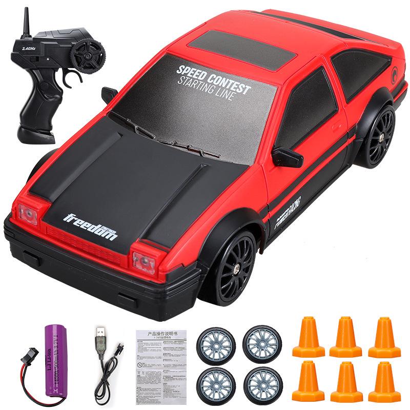 1:24 Scale 2.4GHz High-Speed Drift RC Car with Four-Wheel Drive