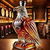 Karafka na whiskey s hlavou orla, 350ml skleněná láhev na alkohol ve tvaru zvířete, 3D ptačí dávkovač vína se zátkou pro dekoraci domácího baru, Dárková krabička