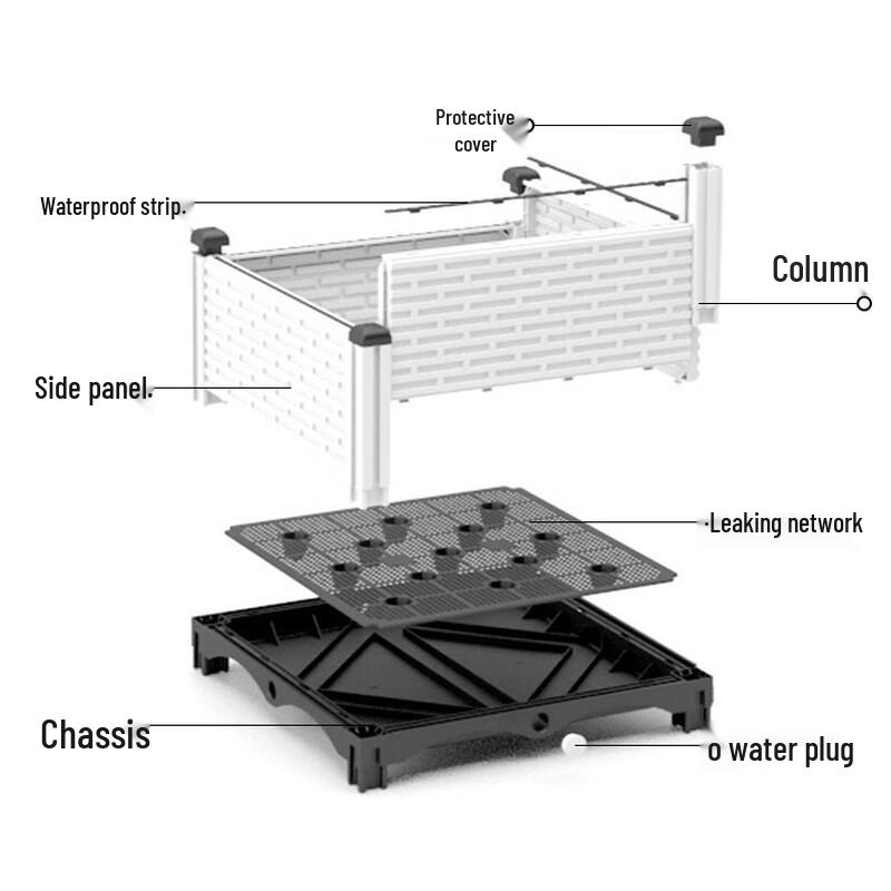 Rectangular Balcony Vegetable Planter