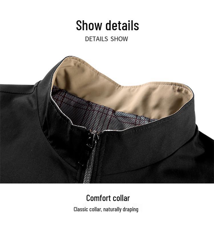 Herbst 2025 Herren Business Casual Jacke mit Stehkragen