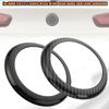 1PC Car Rear Badge Ring Cover Frame Decoration Trim Gloss Black Carbon Fiber Trunk Door For BMW 1 Series F20 F21 2011-