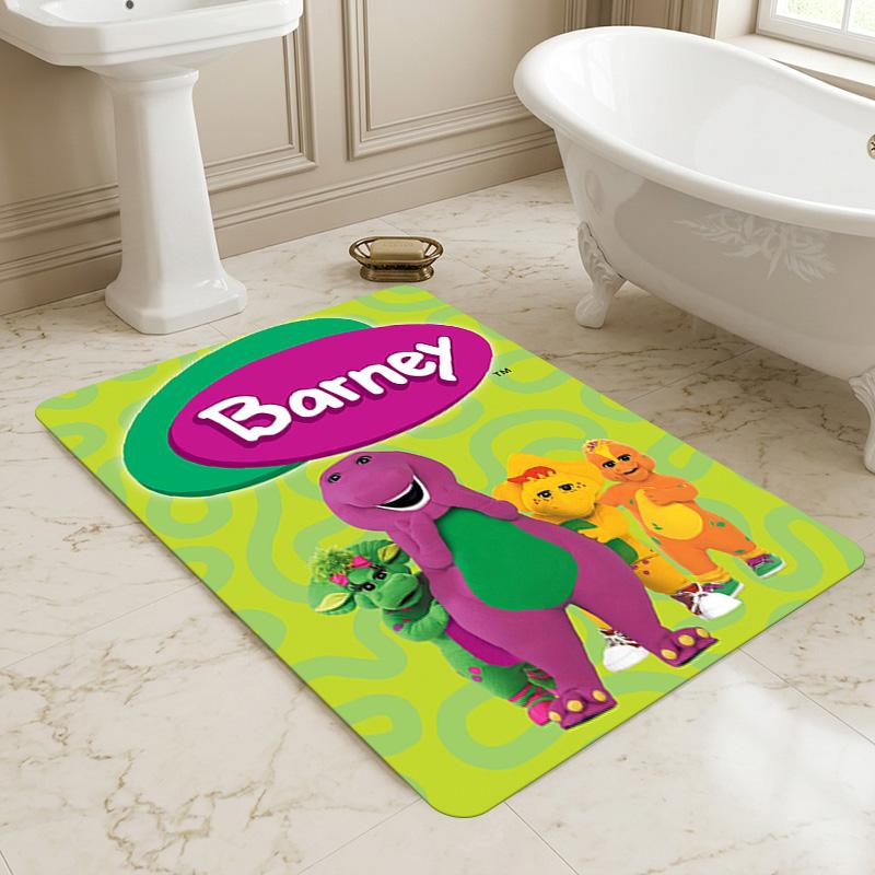 Barney Show Nonslip Living Room Area Rug Soft Carpet For Bedroom Game Playroom Sofa Office Home Decor Doormat Christmas Gift
