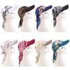 Soft Outdoor Sun Hat Breathable Baseball Cap Women Printed Satin Headscarf Hat  For Men Women