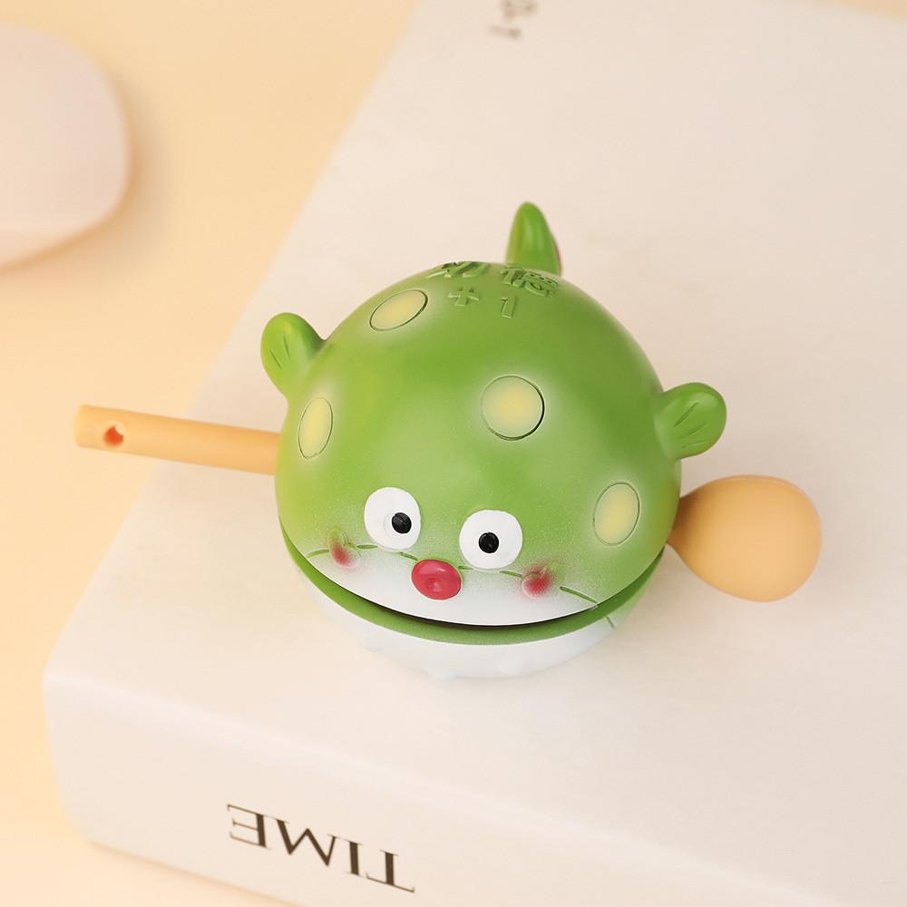 Cute Pet Wooden Fish Resin Art Decor Creative Desk Stress Reliever For Gift Giving