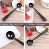 Coffee Scoop Clip Stainless Steel Tablespoon Coffee Spoon with Long Handle Multifunction Sealing Bag Clip for Tea Coffee