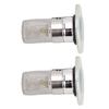 2PCS Sink Drain Filter Stainless Steel Anti Smell Anti Clog Pop Up Drain Stopper Hair Catcher for Bathroom Kitchen Wash