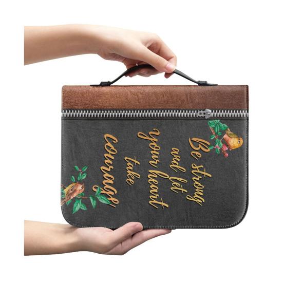 Bible Carrying Bag with Handle Zipper Closure Wear Resistant Waterproof Portable Print