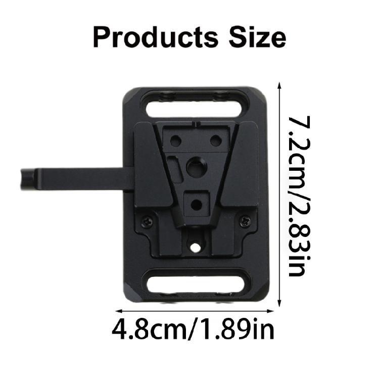 Mount Plate Battery V For V Mount Batteries Portable Outdoor Remove Photography Battery Baseplate Adapter For Camera