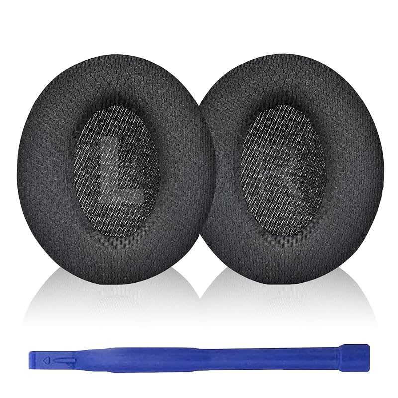 

Adhiper Space Q45 ear pads replacement headphone pads ear pads ear cushion earmuffs Anker Headphone pad compatible with Q45 headset (black/mesh)