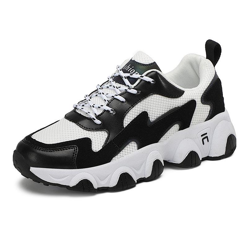Shoes Women's Versatile Dad Shoes Women's New Mesh Casual Sports Shoes Thick-soled Breathable