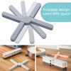 Silicone Cross Folding Heat Insulation Pad Multi-Functional Pot Mat Cup Coaster For Kitchen Dining Table Home Daily Use