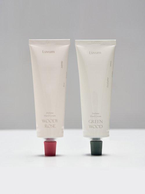 Luvum Perfume Hand Cream Set 2 Types GREENWOOD+GREENWOOD