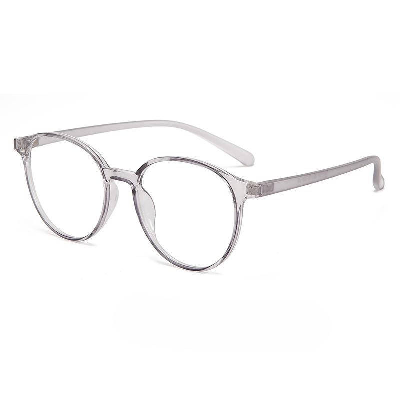 New Trendy Tr90 Ultra-light Frame Myopia Glasses Frame for Women with Prescription Frames Oval Plain Frame Anti-blue Light