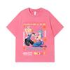 275 GSM Washed T-shirts 100% Cotton Dragon Ball V26 Bulma Android Print Unisex Heavy Cotton T Shirt