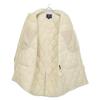 Woolrich WJOU0103 Ivory Quilted Ribbed Color Padded Coat Coat S IvoryUsed