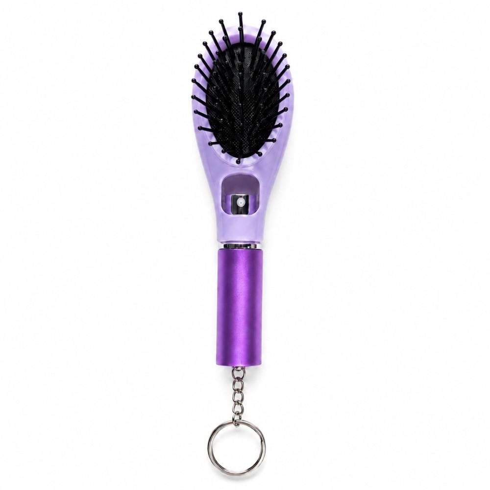 Hair Care Spray Massage Comb Multi-Function Hair Brush with Keychain Misting Hair Brush Outdoor