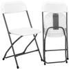 Folding Catering Chair Simplo Black White