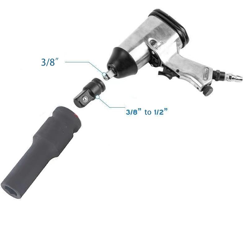 1/2 Zoll Sechskant Steckschlüsselkopf Standard Langlebig Auto Auto LKW Reparaturwerkzeuge Für Ratsche Tiefe Hülse