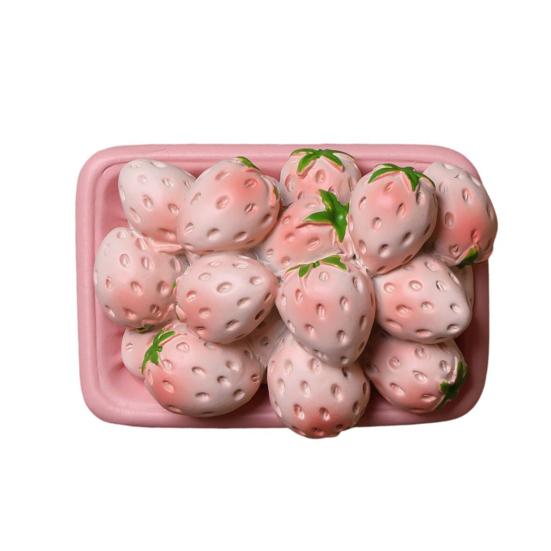 3D Simulated Fruit Fridge Magnet DIY Locker Kitchen Fridge Simulated Strawberry Watermelon Blueberry Boxed Food Magnetic Decoration Ornament