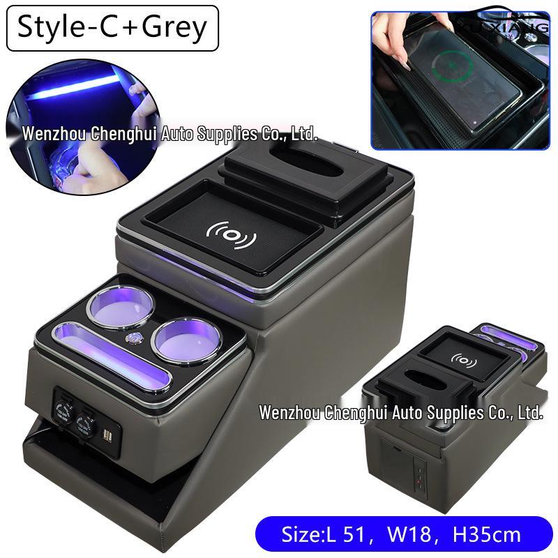 Volkswagen Caravelle/Multivan T5 T6 Wood Cup Holder & Front Middle Armrest Storage