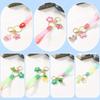 Transparent Candy Color PVC Keychain with Silicone Strap - Small Gift Jewelry Pendant.
