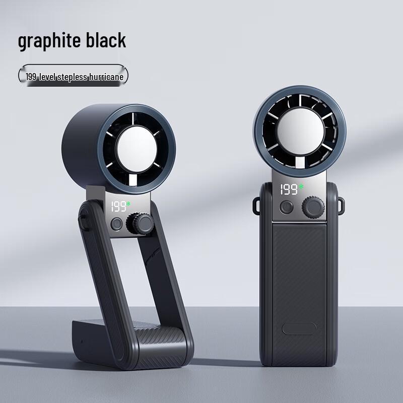 Portable Digital Display Handheld Cooling Fan 3000mAh