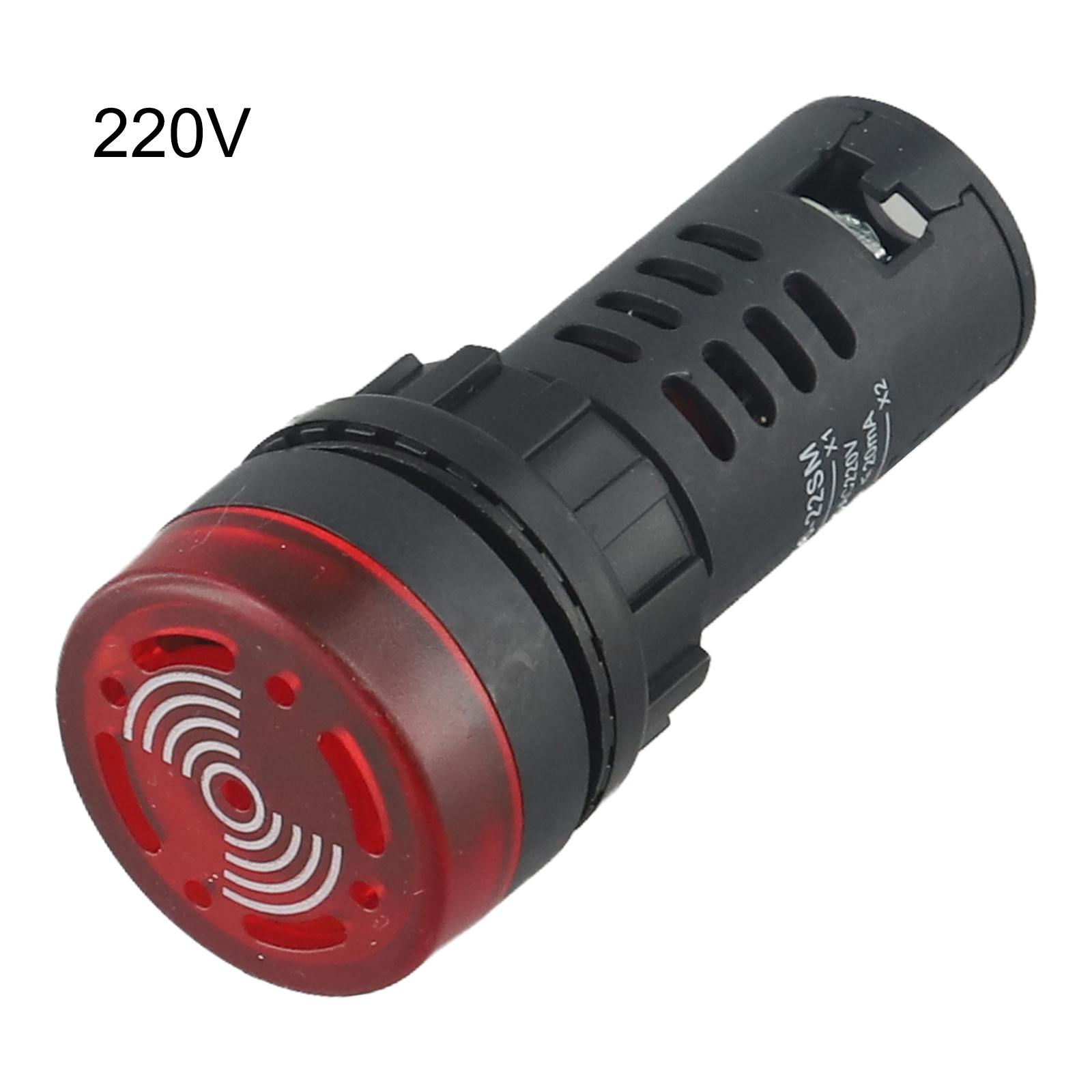 

Flash Buzzer Signal Light Sound Light Alarm Good Quality 22mm Installation Hole AC/DC 220V