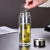 Custom Transparent Double-Walled Glass Cup with Logo - Souvenir Tea Gift Cup High Borosilicate