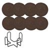 8-Pack Round Cotton Rope - 4.6 Inch Absorbent Placemats with Stand, Heat To 210°F, Desk