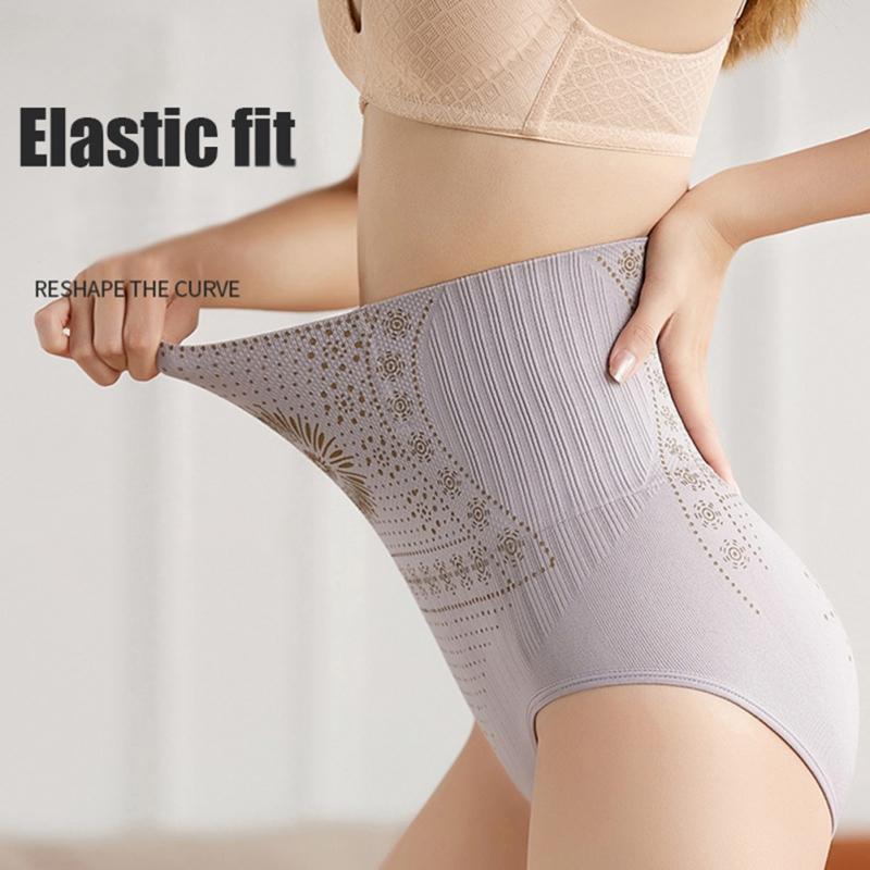 Women High Waist Hip Lifting Abdominal Shaping Briefs Slimming Panties