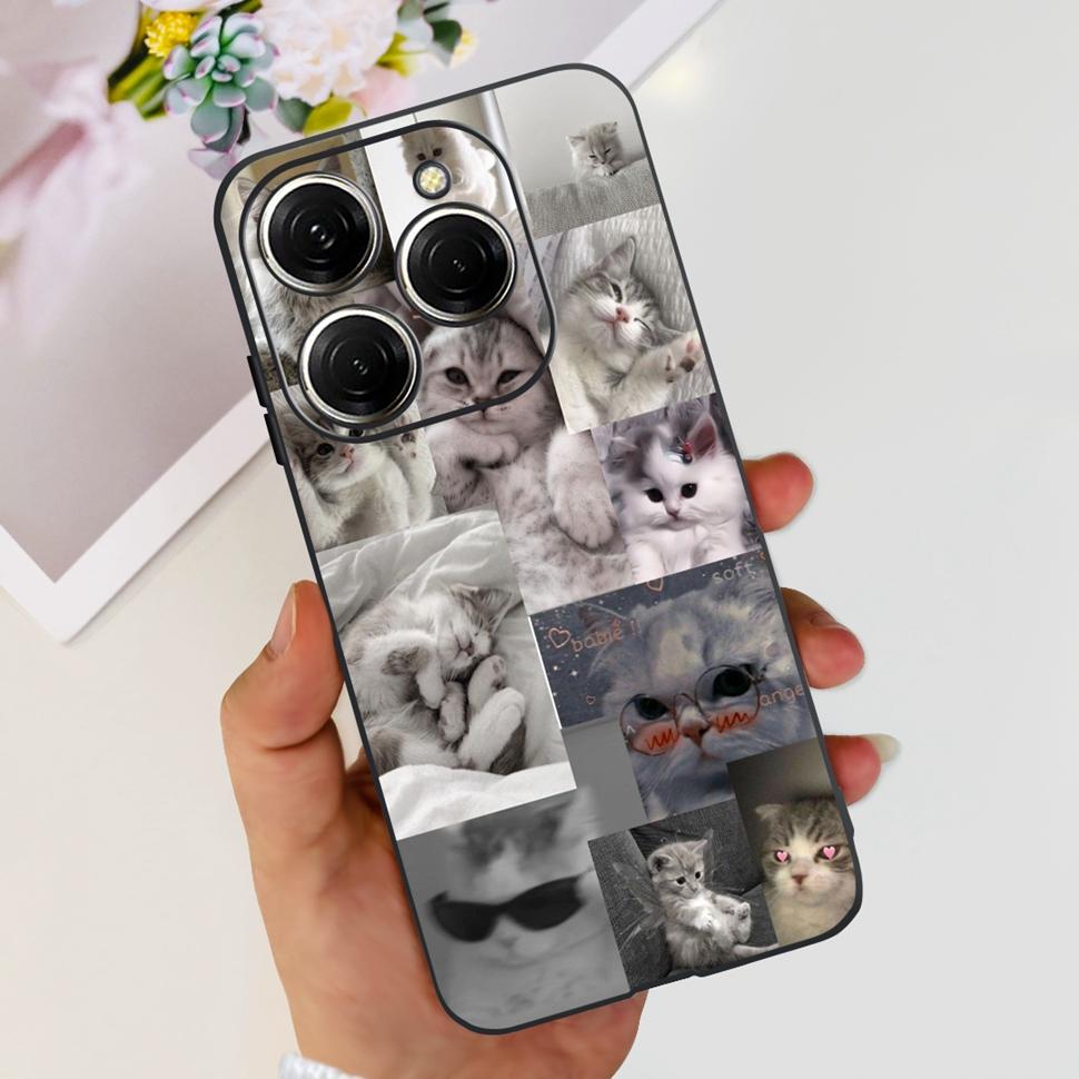 For Tecno Spark 20 Pro Casing KJ6 Luxury Candy Painted Cover Soft Silicone Case For Tecno Spark 20 Spark20 Pro Housing Funda