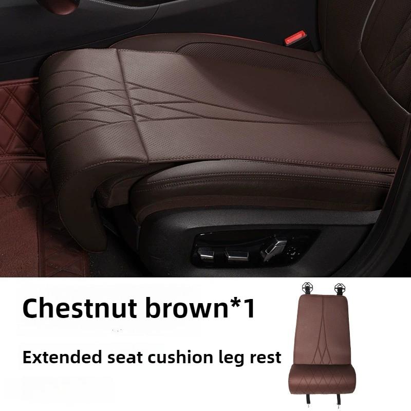 All Season Universal New Car Seat Leg Support Extended Suede Leather Seat Extended Leg Pad for Driver Memory Foam Seat Pad