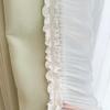 Chuyang Vintage French Romantic Cream Sheer Lace Curtain