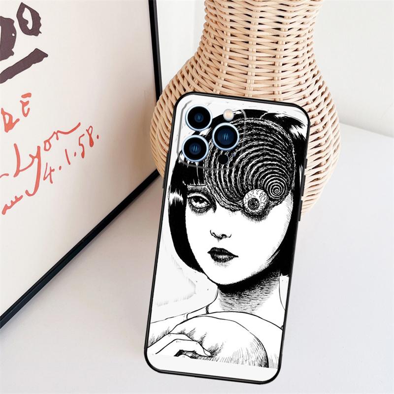 Horror Manga Style Phone Case For IPhone 18 16 Pro Max 15 14 13 11 12 17 Pro Max mini 15 16 Plus 16e 17 Air Cover