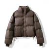 No-wash PU Down Jacket Short Style New Winter Thickened Bread Stand Collar Small Man Style Kendou Jacket