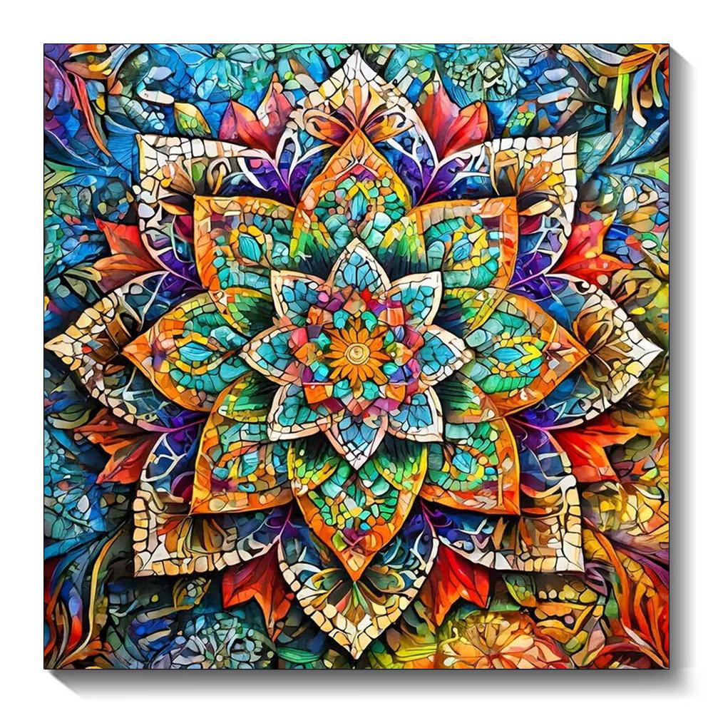 Diamond Painting Mandala DIY 5D Full Square Round Drill Embroidery Fantasy Mosaic Flower Wall Decorations Living Room New 2026