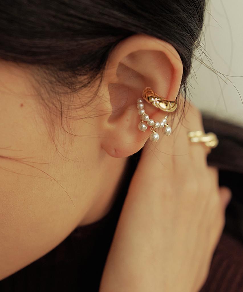 Tatiana Volume Triple Pearl Ear Cuff Set_Se0157