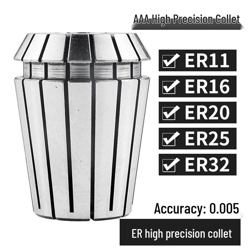 

High-Precision ER8 Elastic Collet CNC Tool Engraving Fixture with Lock Nut 5.0mm Collet