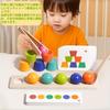 3-in-1 Montessori Educational Toy for Ages 3, 4, and 5: Early Development, Color Matching, Fine Motor Skills Training, Tongs, Spoon Practice, Cup Bala