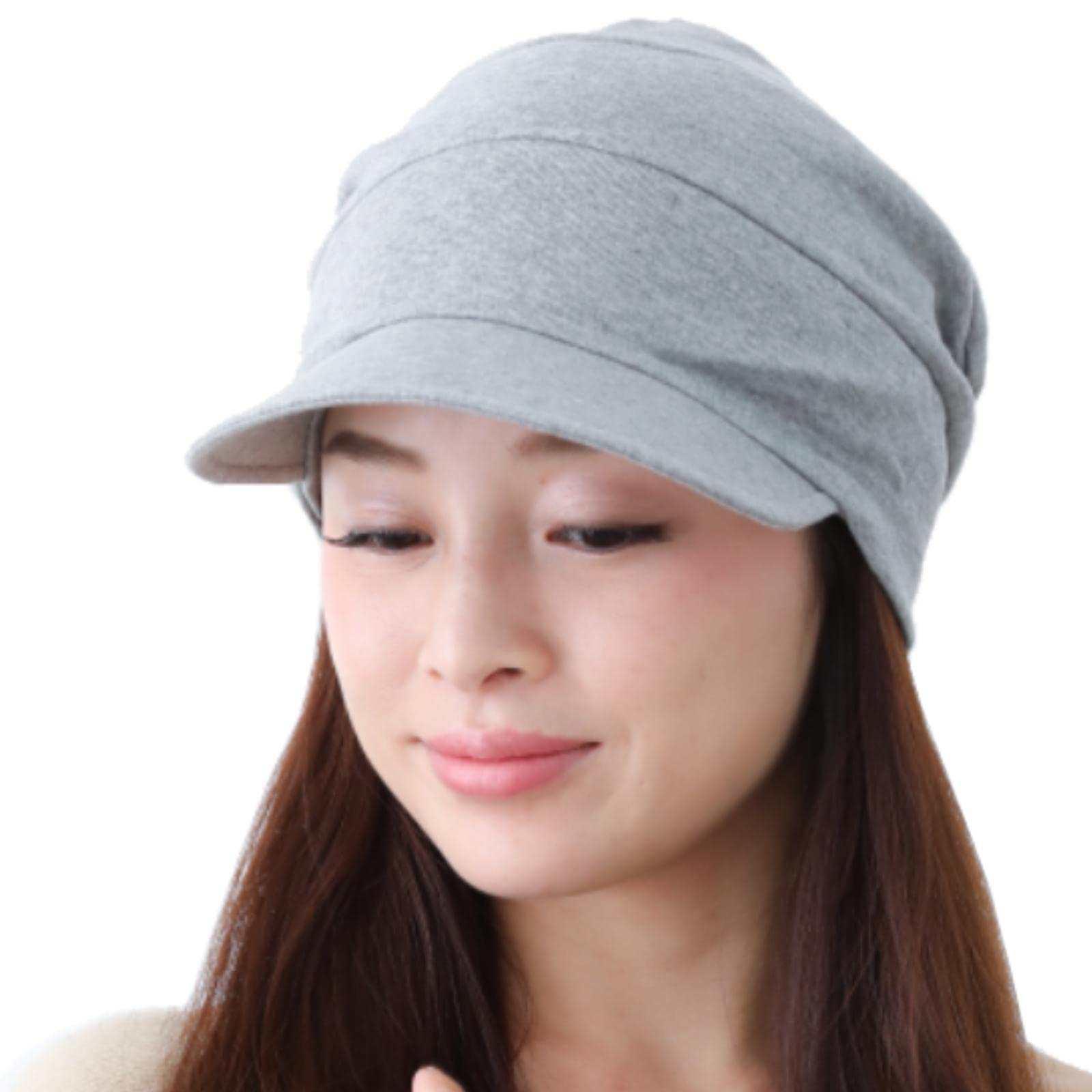 

Медицинская шапочка Plaisir Парик Медицинская шапочка Органическая Многоярусная Кепка Газетчика Противораковая / (Хизер Грей)